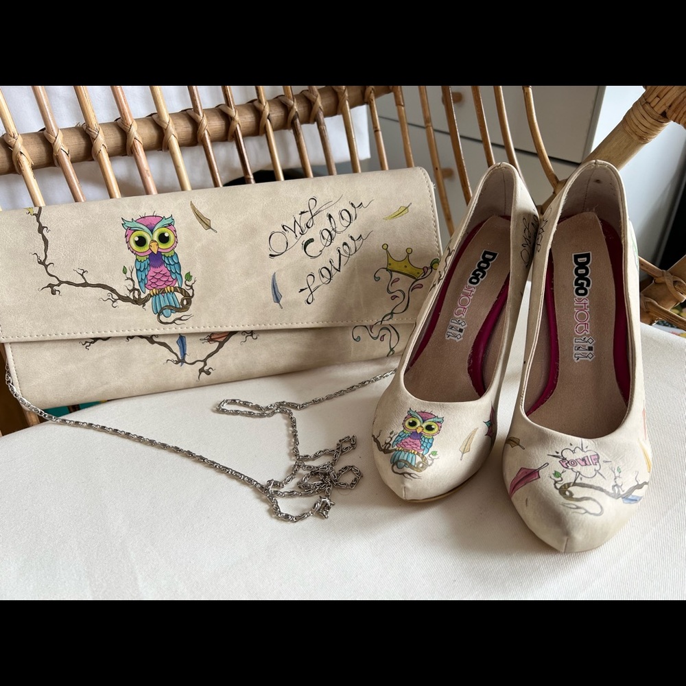 DOGO high heel pumps with clutch